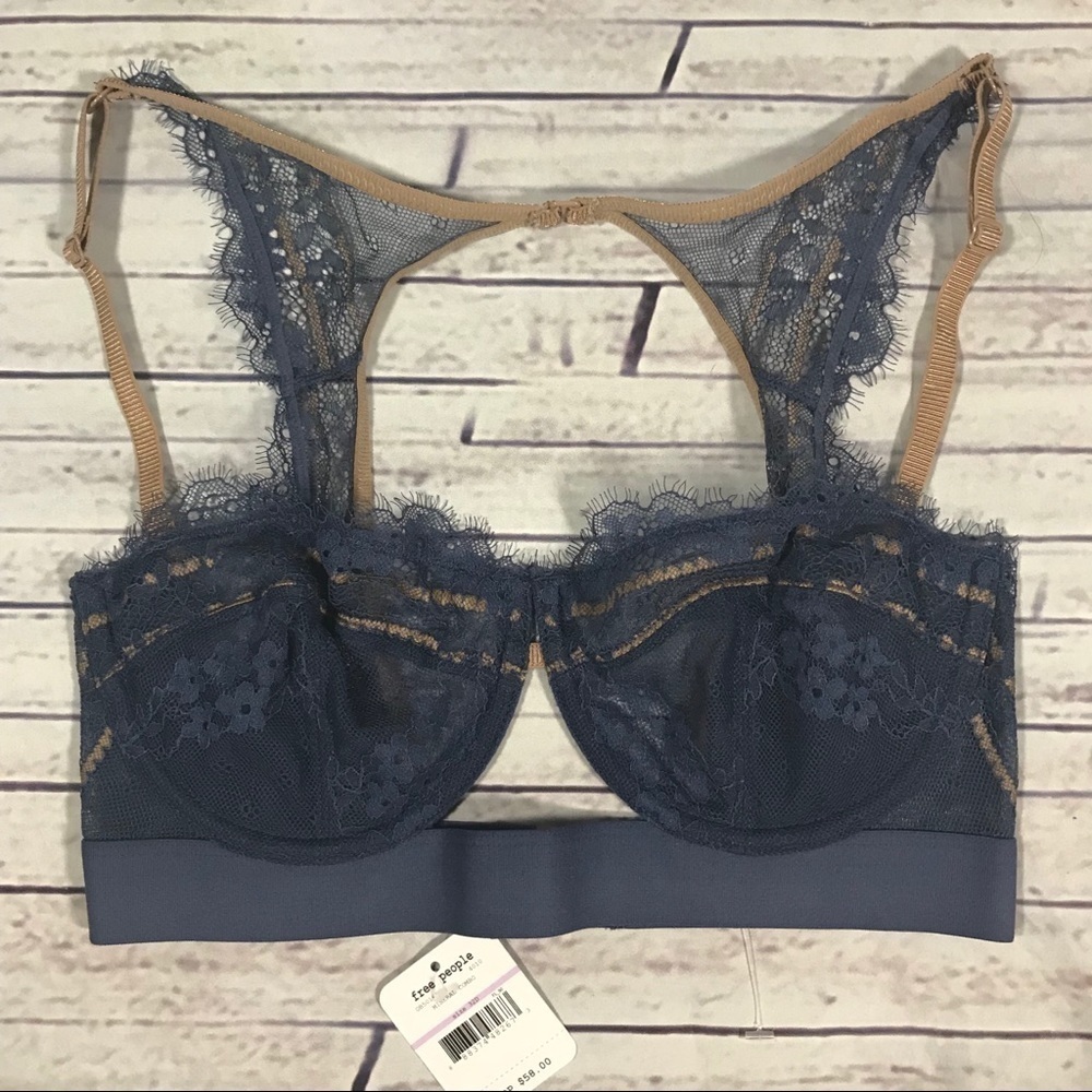 NWT Free People Hour of Dawn Lace Bra - Sz 32D